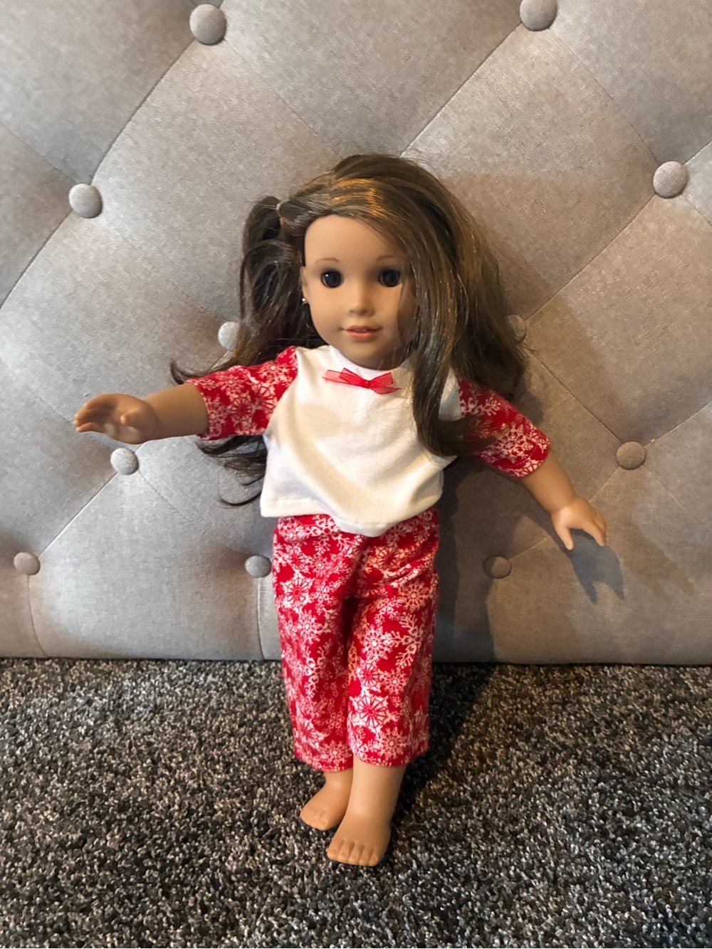 American Girl Red & White Snowflake Pajama Set for Dolls (Doll Not Included)
